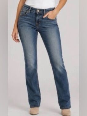 Silver Jeans Elyse Straight Leg Jeans Women’s Dark Wash Stretch Size 28